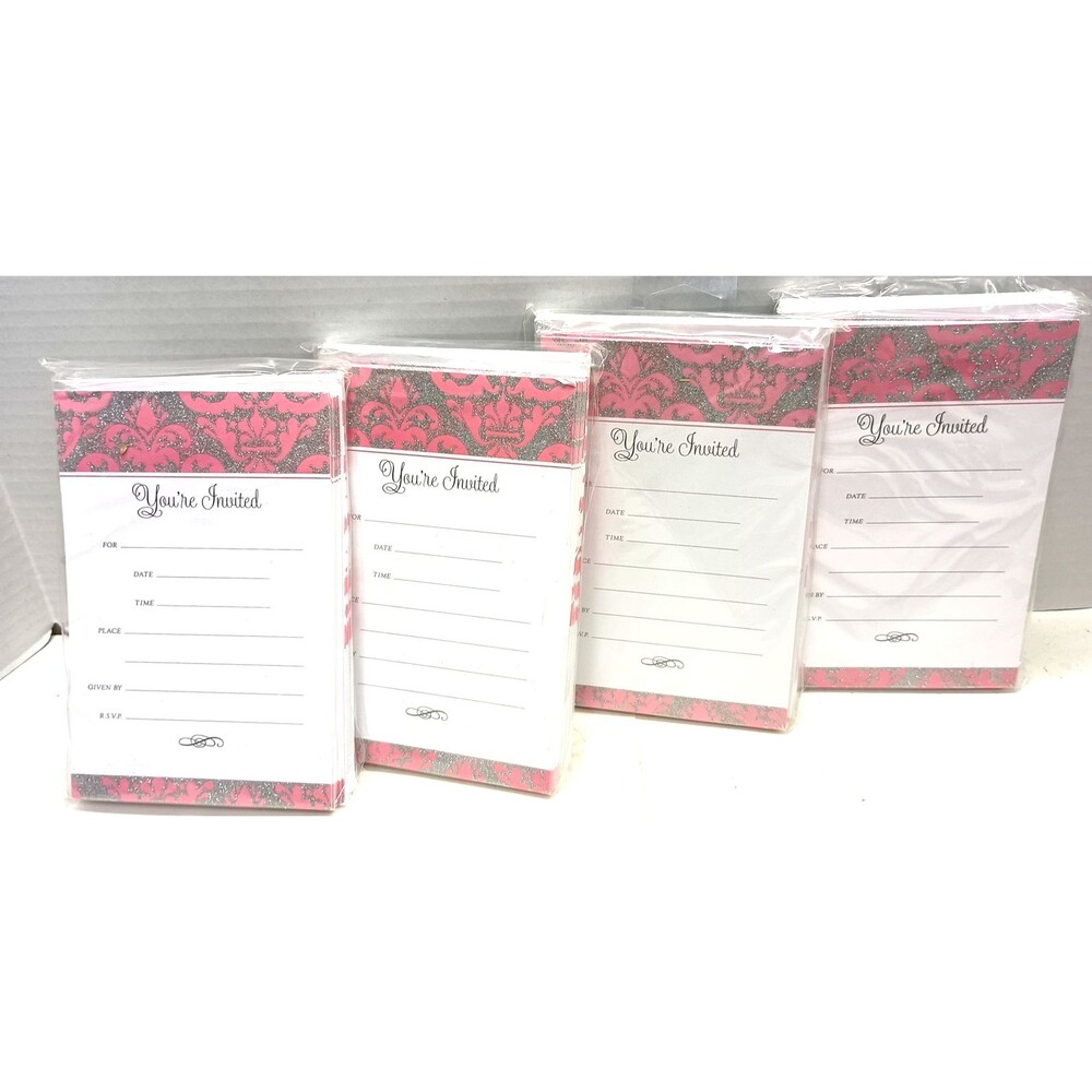 American Greetings You're Invited invitations New NIP As Is 4 PACKS (80 COUNT)
